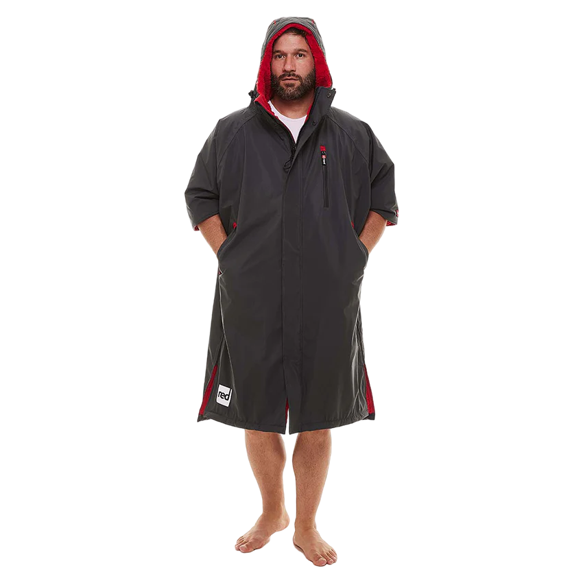 Red Men&#39;s Short Sleeve Pro Change Robe