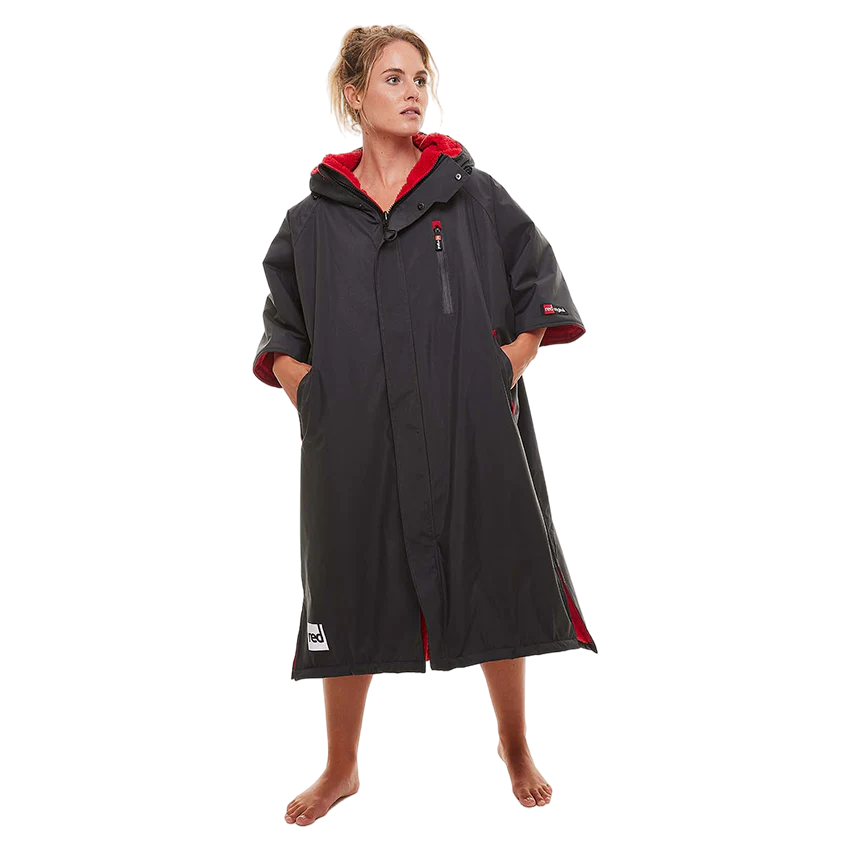 Red Women&#39;s Short Sleeve Pro Change Robe